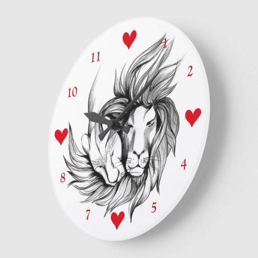 Liebhaber Große Wanduhr (Winkel)