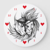 Liebhaber Große Wanduhr (Vorderseite)