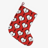 Liebhaber Herzlicher Weihnachtsgeschenk-Strumpf Großer Weihnachtsstrumpf (Vorderansicht (hängend))