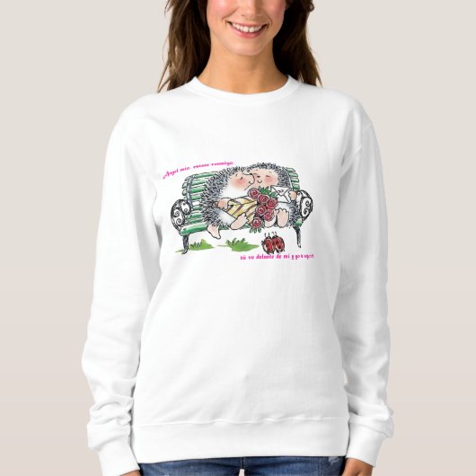 Liebhaber-Igel Sweatshirt (Vorderseite)