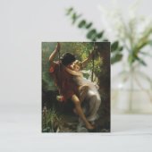 Liebhaber im Swing. Frühjahr, Save the Date Ankündigungspostkarte (Stehend Vorderseite)