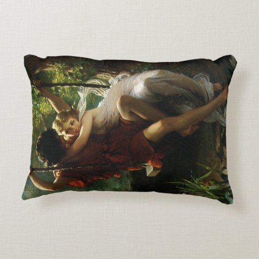 Liebhaber im Swing. Frühjahr von Pierre Auguste Co Dekokissen (Rückseite)