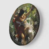 Liebhaber im Swing. Frühjahr von Pierre Auguste Co Große Wanduhr (Winkel)