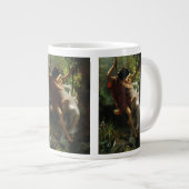 Liebhaber im Swing. Frühjahr von Pierre Auguste Co Jumbo-Tasse (Vorderseite Rechts)