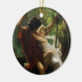 Liebhaber im Swing. Frühjahr von Pierre Auguste Co Keramikornament (Links)