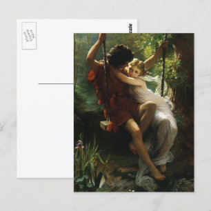 Liebhaber im Swing. Frühjahr von Pierre Auguste Co Postkarte