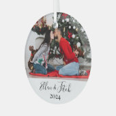 Liebhaber Image Individuelle Name Personalisiert W Ornament Aus Glas (Vorderseite links)