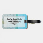 Liebhaber Jubiläumsspaziergang am Strand Abstrakt Gepäckanhänger (Rückseite horizontal)