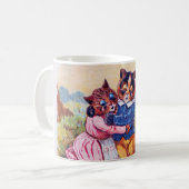 Liebhaber Katze (starke Emotion), Louis Wain Kaffeetasse (Vorderseite Links)
