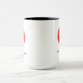 Liebhaber-Katzen-Silhouette Tasse (Zentrum)