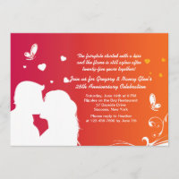 Liebhaber Kiss Anniversary Einladung