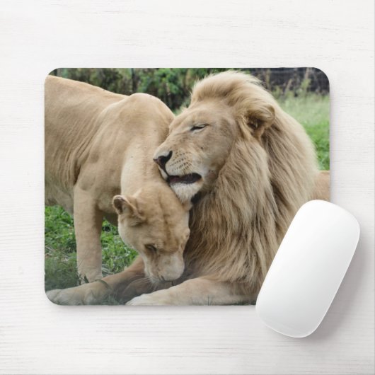 Liebhaber-Löwen Mousepad (Mit Mouse)