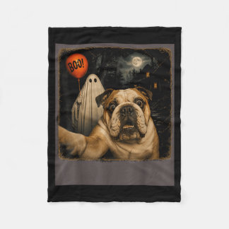 Liebhaber lustiger Hunde Fleecedecke