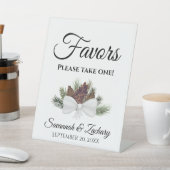 Liebhaber nehmen bitte eine rustikale Pinecones Ho Sockelschild (In SItu)