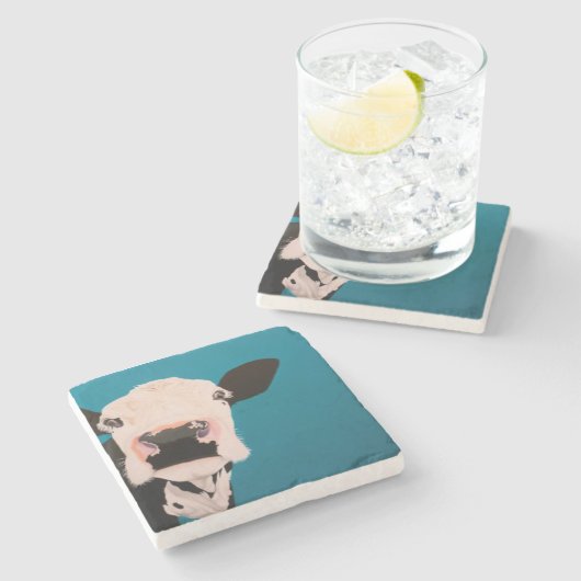 'Liebhaber nicht ein Fighter Steinuntersetzer (Seitenansicht)