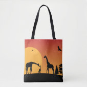 Liebhaber niedlicher afrikanischer Giraffe Tasche (Vorderseite)