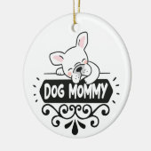 Liebhaber niedlicher Hunde Keramik Ornament (Links)