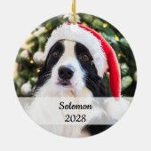 Liebhaber niedlicher Hunde Keramik Ornament (Hinten)