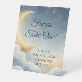 Liebhaber, nimm eins! Babyduschtenschild Sockelschild