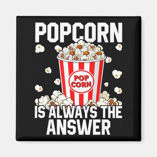 Liebhaber-Popcorn-Pop-Corn-Kostüm-Crew Magnet (Vorne)