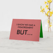 Liebhaber Quarrel Greetings Card Karte (Gelbe Blume)