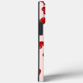 Liebhaber Rotes Herz auf Soft rosa mit Monogramm N Case-Mate iPhone Hülle (Rückseite / Rechts)