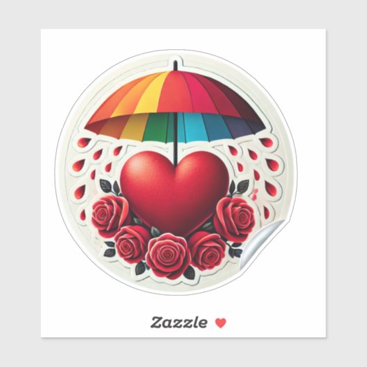 Liebhaber-Schirm: Aufkleber (Blatt)