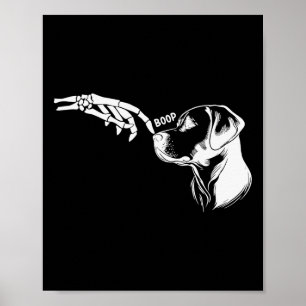 Liebhaber Skelett Hand Boop Lustiges Halloween 202 Poster