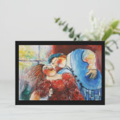 Liebhaber Tanzeinladung Einladung (Stehend Vorderseite)