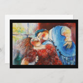 Liebhaber Tanzeinladung Einladung (Vorne/Hinten)