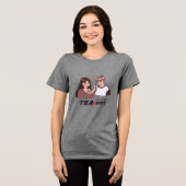 Liebhaber Tri-Blend Shirt (Vorderseite voll)