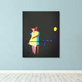 Liebhaber und Leichte LOS AMANTES Leinwanddruck (Insitu (Holzboden))