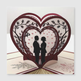 Liebhaber unter der Liebe Magnetkarte