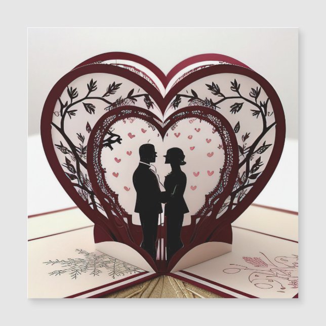 Liebhaber unter der Liebe Magnetkarte (Vorderseite)