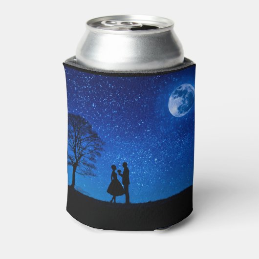 Liebhaber unter Vollmond Dosenkühler (Kanne Rückseite)