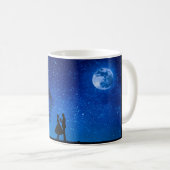 Liebhaber unter Vollmond Kaffeetasse (VorderseiteRechts)