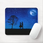 Liebhaber unter Vollmond Mousepad (Mit Mouse)