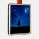 Liebhaber unter Vollmond Ornament Aus Metall (Rechts)
