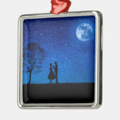 Liebhaber unter Vollmond Ornament Aus Metall (Links)