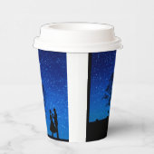 Liebhaber unter Vollmond Pappbecher (Rechts)