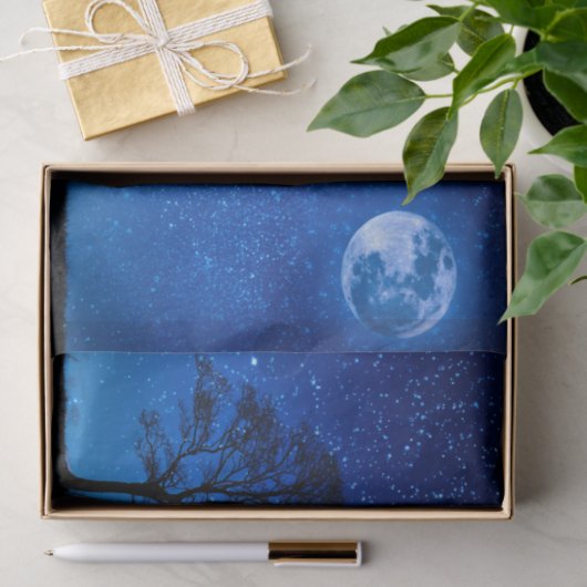 Liebhaber unter Vollmond Seidenpapier (Geschenk)