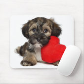 Liebhaber-Valentinsgruß Havanese Hündchen Mousepad (Mit Mouse)