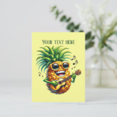 Liebhaber von Ananas Postkarte (Stehend Vorderseite)