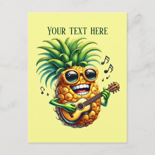 Liebhaber von Ananas Postkarte (Vorderseite)