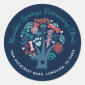 Liebhaber von Blumenzwiebeln und Blättern Runder Aufkleber (Vorderseite)