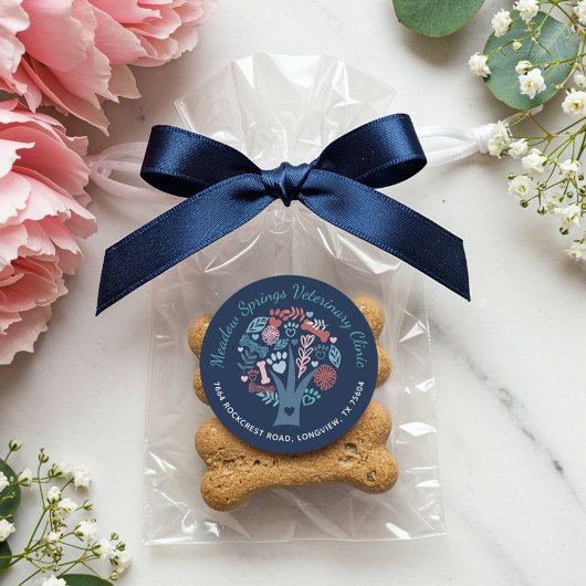 Liebhaber von Blumenzwiebeln und Blättern Runder Aufkleber