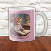 Liebhaber von Büchern und Geschenkartikeln Katze Kaffeetasse