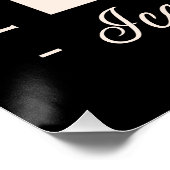 Liebhaber von extravagantem Schwarz Poster (Ecke)