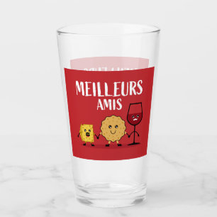 Liebhaber von französischem Käse Glas