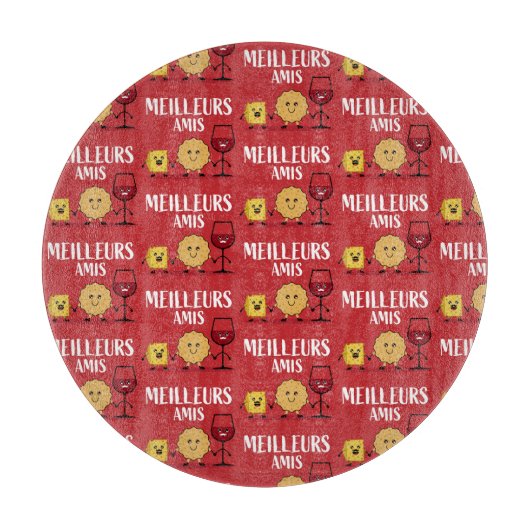 Liebhaber von französischem Käse Schneidebrett (Vorderseite)